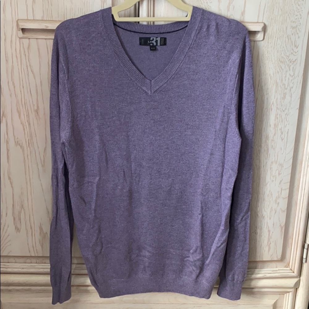 LE31 Violet V-neck Sweater